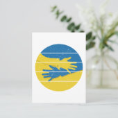 Minimalistische handen ondersteunen Oekraïne, spar Briefkaart (Staand voorkant)