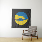 Minimalistische handen ondersteunen Oekraïne, spar Wandkleed (In situ)