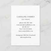 Minimalistische handen, ster, bladkunst visitekaartje (Achterkant)