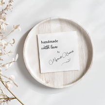 Minimalistische handgemaakt met liefde dank u