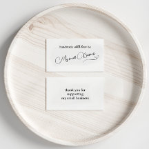 Minimalistische handgemaakt met liefde dank u