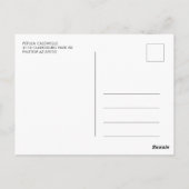 Minimalistische handgeschreven bruids douche uitno briefkaart (Achterkant)