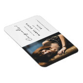 Minimalistische handgeschreven graten afstuderen f magneet (Rechterzijde)