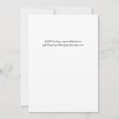 Minimalistische handgeschreven koppel bruiloft wit kaart (Achterkant)