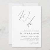 Minimalistische handgeschreven niets bijzonders ge kaart (Voorkant)