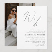 Minimalistische handgeschreven niets bijzonders ge kaart (Voorkant / Achterkant)