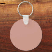 Minimalistische Handgeschreven Script Stof Roze Za Sleutelhanger (Achterkant)