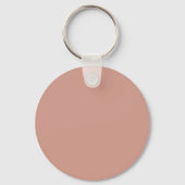 Minimalistische Handgeschreven Script Stof Roze Za Sleutelhanger (Achterkant)