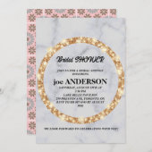 Minimalistische handgeschreven script zwarte bruid kaart (Voorkant / Achterkant)