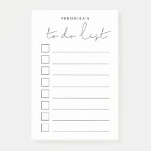 Minimalistische handgeschreven takenlijst