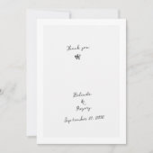 Minimalistische handgeschreven typografie voor een bedankkaart (Voorkant)