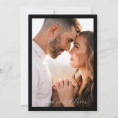 Minimalistische handgeschreven uitnodiging voor re (Achterkant)