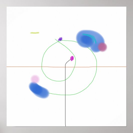 Minimalistische handgetekende lijnen poster (Voorkant)