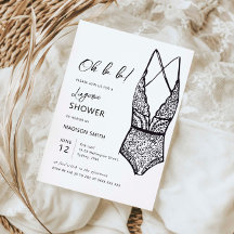 Minimalistische handgetekende lingerie bruiloft