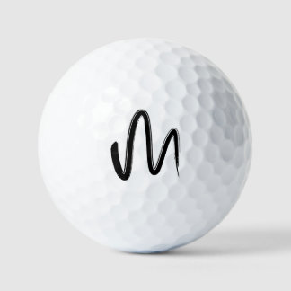 Minimalistische handgetekende naadloos patroon gra golfballen