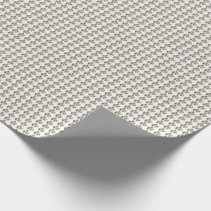 Minimalistische handgetekende naadloze patroongraf cadeaupapier
