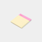 Minimalistische HandGetekende Raster Onderwerp Kop Post-it® Notes (Schuin)
