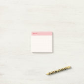 Minimalistische HandGetekende Raster Onderwerp Kop Post-it® Notes (Op bureau)