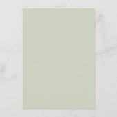 Minimalistische handgetekende verlaat groen script menu (Achterkant)