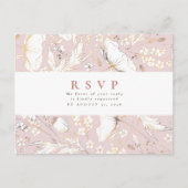 Minimalistische handgetekende wilde bloemen die RS Briefkaart (Voorkant)