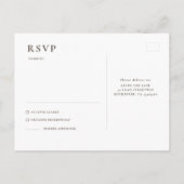 Minimalistische handgetekende wilde bloemen die RS Briefkaart (Achterkant)