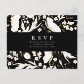 Minimalistische handgetekende wilde bloemen die RS Briefkaart (Voorkant)