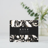 Minimalistische handgetekende wilde bloemen die RS Briefkaart (Staand voorkant)