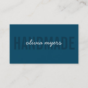 MINIMALISTISCHE HANDMADE eenvoudige witte aqua don Visitekaartje