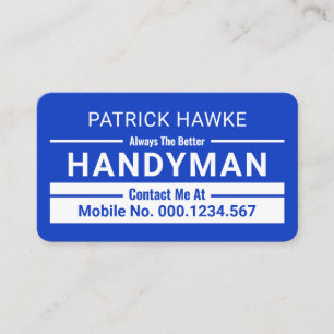 Minimalistische Handyman Randlijnen Visitekaartje