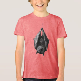 Minimalistische hangende vleermuis Spooky, Stijlvo Tri-Blend Shirt