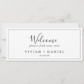 Minimalistische hangende welkomstkoptekst (Achterkant)