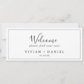 Minimalistische hangende welkomstkoptekst (Voorkant)