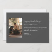 Minimalistische Happy Howholidays Huisdier Hond Ke Feestdagenkaart (Voorkant)