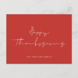 Minimalistische Happy Thanksgiving Briefkaart