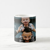 Minimalistische Happy Vaderdag Daddy foto Koffiemok (Center)