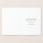 Minimalistische Harde Vroegere Valentijnsdag Folie Kaarten (Binnen)