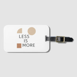 Minimalistische harmonie bagagelabel