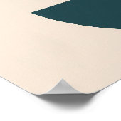 Minimalistische Harmonie - Geometrische Cirkels Wa Poster (Hoek)