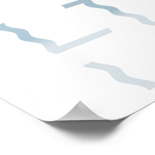 Minimalistische HARMONY-tekst waterreflectie & sch Poster (Hoek)