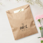 Minimalistische Hart Black Wedding Logo Bedankzakje (Gezegeld)