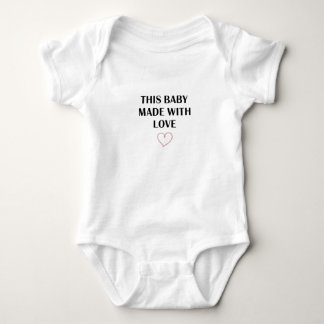 Minimalistische Hart - Met Liefde Gemaakt Baby Est Romper