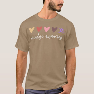 Minimalistische Hart Overdosis Bewustzijn Lange Mo T-shirt