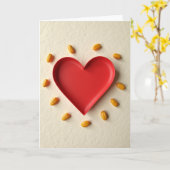 Minimalistische Hart Ring Kaart (Gele Bloem)