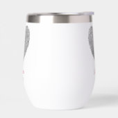 Minimalistische hart vingerafdruk gepersonaliseerd (Links)