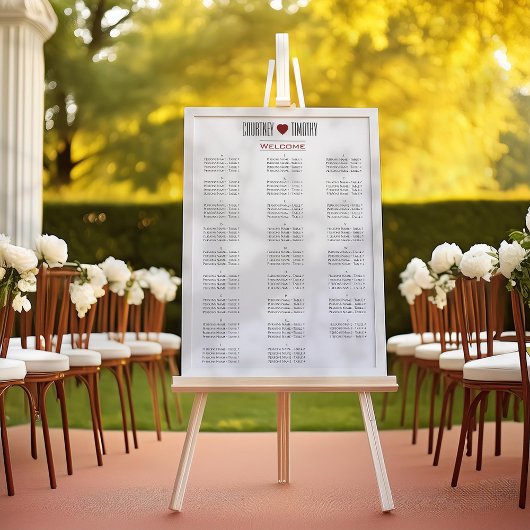 Minimalistische Hart Wedding Zitting Grafiek Perfect Poster