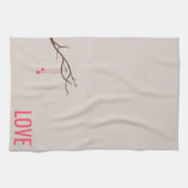 Minimalistische harten in een ontwerp van een Vale Theedoek (Horizontaal)