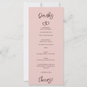 Minimalistische harten Sienna Red Dinner & Drinken (Achterkant)