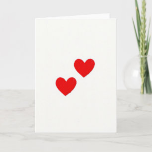 Minimalistische Hartjes Liefde Kaart