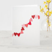 Minimalistische Hartjes Slinger Kaart (Gele Bloem)