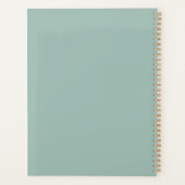 Minimalistische hartkunst met zachte pastelstrepen planner (Achterkant)